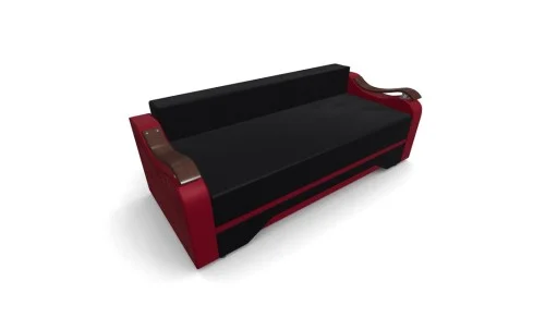 Canapea Extensibila Sally Mini, Negru/Rosu