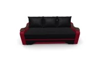 Canapea Extensibila Sally Mini, Negru/Rosu 8
