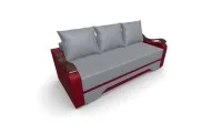 Canapea Extensibila Sally Mini, Gri/Rosu 6