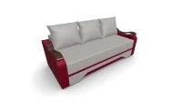 Canapea Extensibila Sally Mini, Crem/Rosu 5