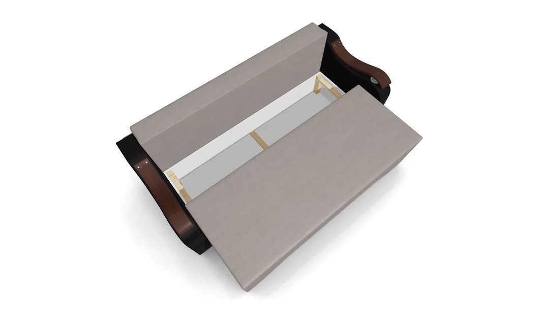 Canapea Extensibila Sally Mini, Bej/Negru 6