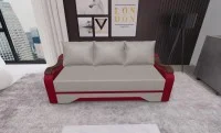 Canapea Extensibila Sally Mini, Bej/Rosu 1