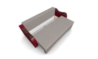 Canapea Extensibila Sally Mini, Bej/Rosu 7