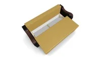 Canapea Extensibila Sally Mini, Mustar/Negru 7