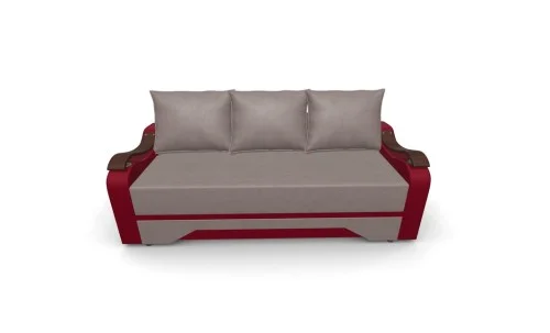Canapea Extensibila Sally Mini, Maro deshis/Rosu