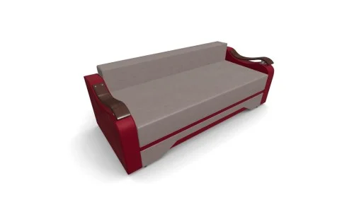 Canapea Extensibila Sally Mini, Maro deshis/Rosu