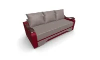 Canapea Extensibila Sally Mini, Maro deshis/Rosu 5