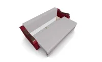 Canapea Extensibila Sally Mini, Crem/Rosu 6
