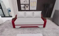 Canapea Extensibila Sally Mini, Crem/Rosu 1
