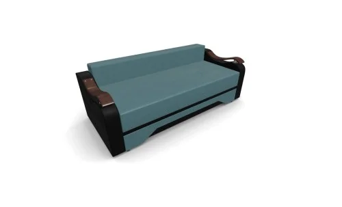 Canapea Extensibila Sally Mini, Albastru marin/Negru