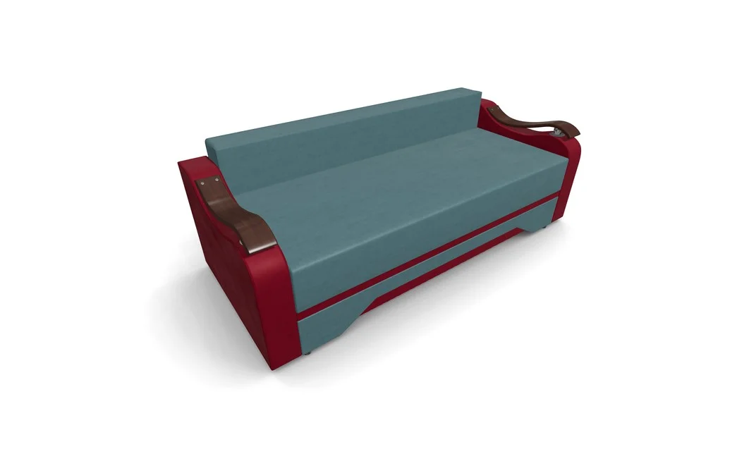 Canapea Extensibila Sally Mini, Albastru marin/Rosu 6