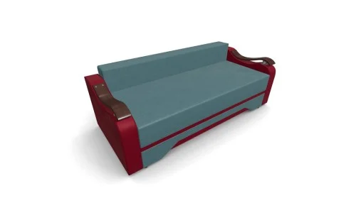 Canapea Extensibila Sally Mini, Albastru marin/Rosu