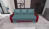 Canapea Extensibila Sally Mini, Albastru marin/Rosu
