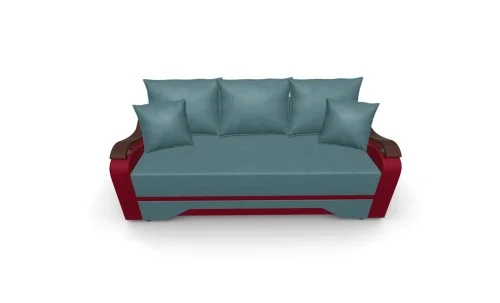 Canapea Extensibila Sally Mini, Albastru marin/Rosu