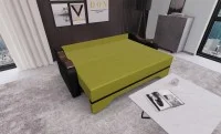 Canapea Extensibila Sally Mini, Verde masliniu/Negru 3