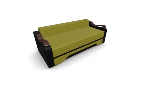 Canapea Extensibila Sally Mini, Verde masliniu/Negru