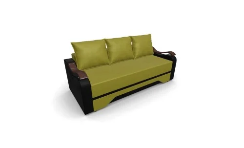 Canapea Extensibila Sally Mini, Verde masliniu/Negru