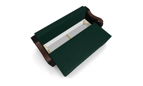 Canapea Extensibila Sally Mini, Verde/Negru