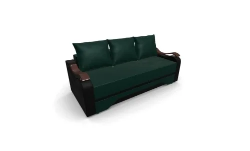 Canapea Extensibila Sally Mini, Verde/Negru