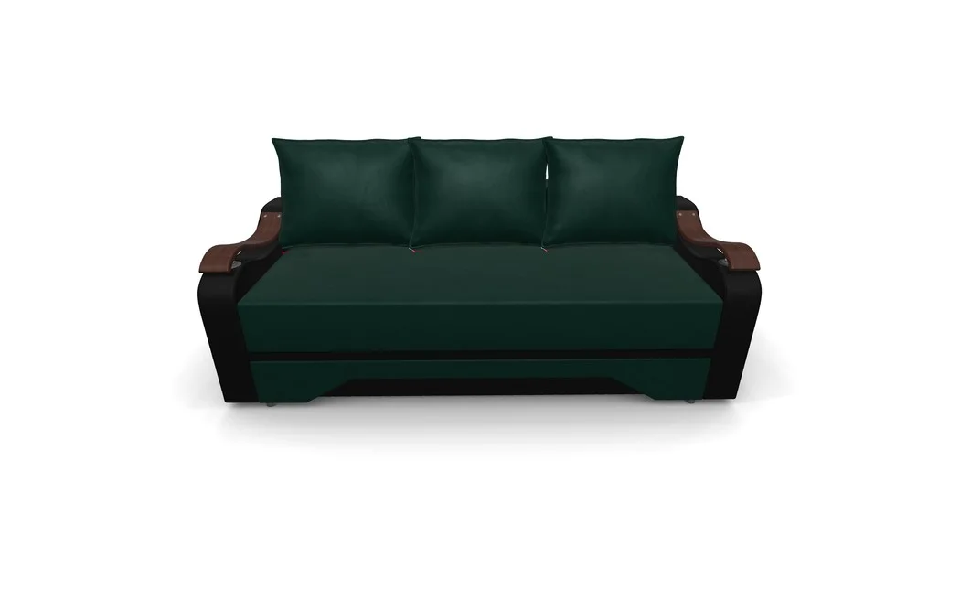 Canapea Extensibila Sally Mini, Verde/Negru 7