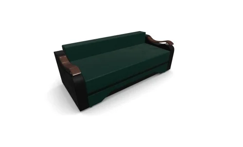 Canapea Extensibila Sally Mini, Verde/Negru