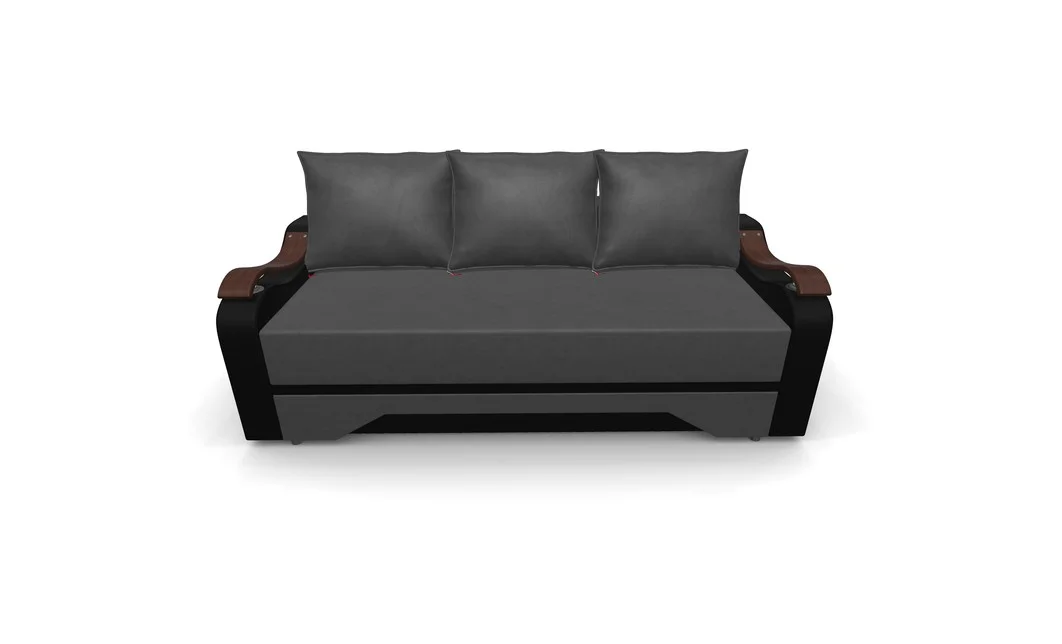 Canapea Extensibila Sally Mini, Gri inchis/Rosu 8