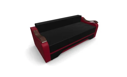 Canapea Extensibila Sally Mini, Negru/Rosu