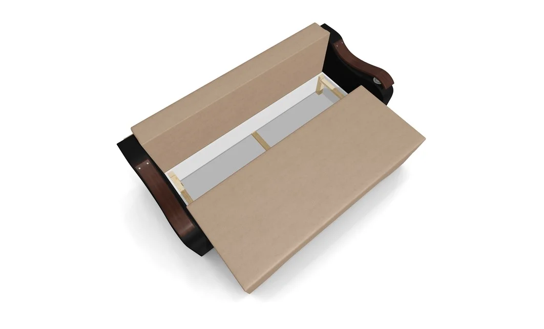 Canapea Extensibila Sally Mini, Maro deschis/Negru 6