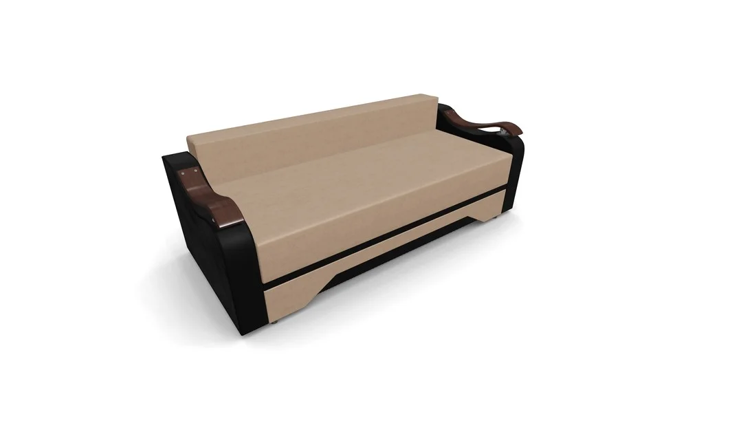 Canapea Extensibila Sally Mini, Maro deschis/Negru 5