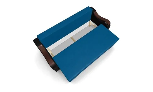 Canapea Extensibila Sally Mini, Turquaz/Negru