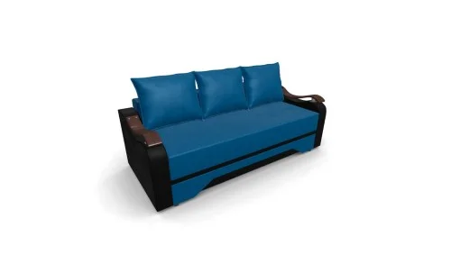 Canapea Extensibila Sally Mini, Turquaz/Negru