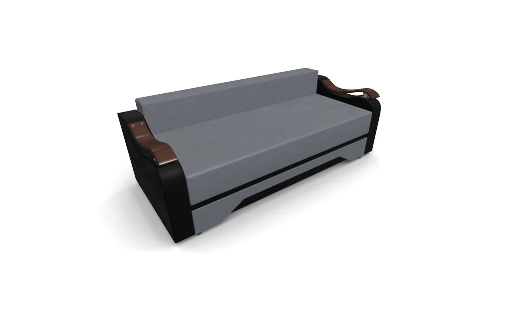 Canapea Extensibila Sally Mini, Gri antracit/Negru 6
