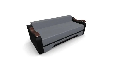 Canapea Extensibila Sally Mini, Gri antracit/Negru