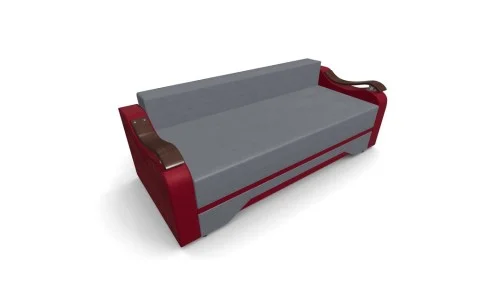 Canapea Extensibila Sally Mini, Gri antracit/Rosu