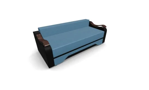 Canapea Extensibila Sally Mini, Albastru deschis/Negru