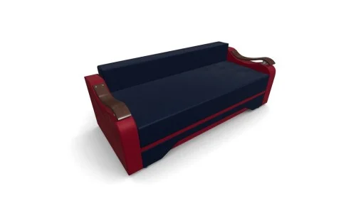 Canapea Extensibila Sally Mini, Albastru inchis/Rosu