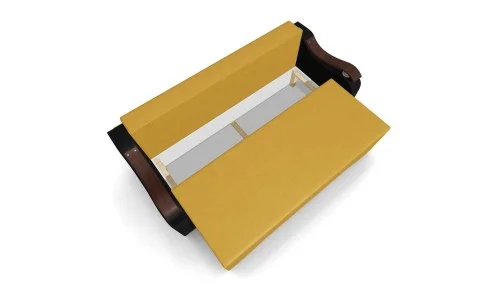 Canapea Extensibila Sally Mini, Galben/Negru