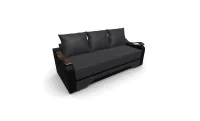 Canapea Extensibila Sally Mini, Gri carbune/Negru 6