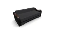 Canapea Extensibila Sally Mini, Gri carbune/Negru 7