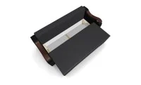 Canapea Extensibila Sally Mini, Gri carbune/Negru 4