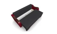 Canapea Extensibila Sally Mini, Gri carbune/Rosu 5