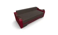 Canapea Extensibila Sally Mini, Maro/Rosu 6