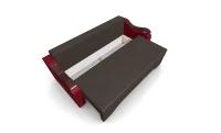 Canapea Extensibila Sally Mini, Maro/Rosu 5