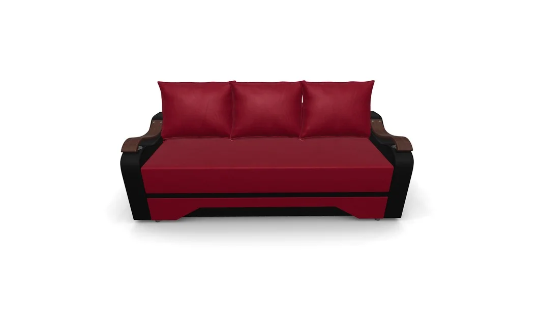 Canapea Extensibila Sally Mini, Rosu/Negru 7