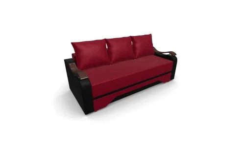 Canapea Extensibila Sally Mini, Rosu/Negru