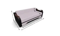 Canapea Extensibila Sally Mini, Violet/Negru 4