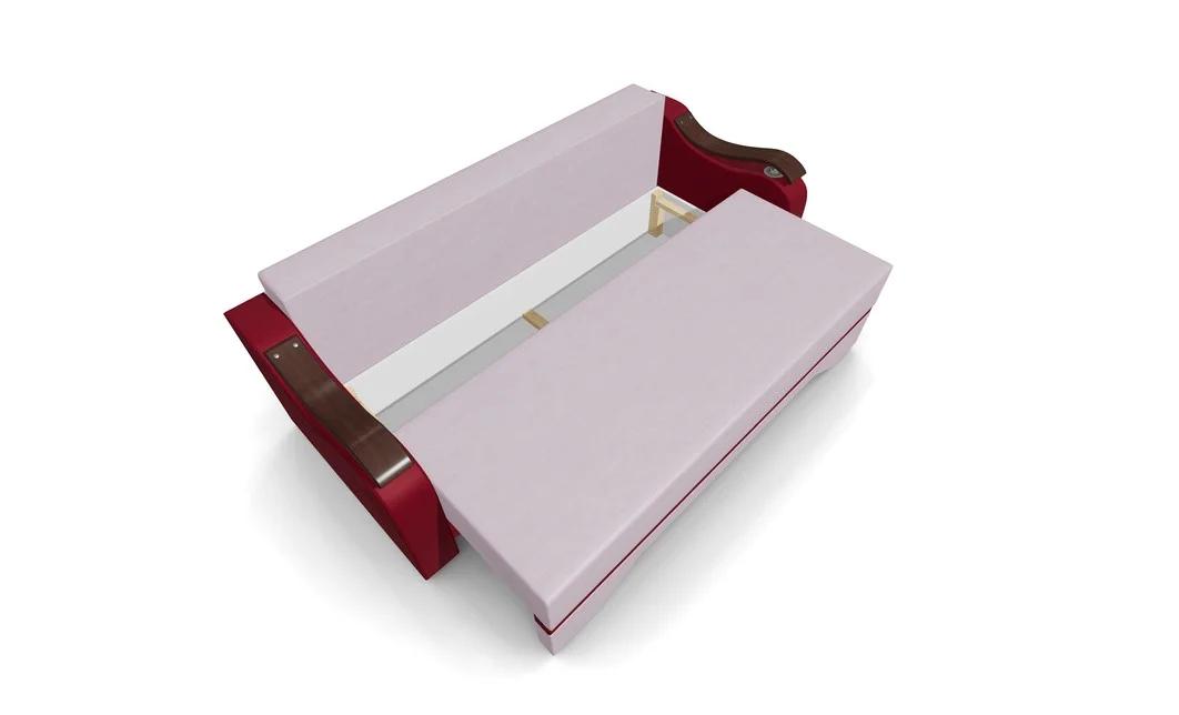 Canapea Extensibila Sally Mini, Violet/Rosu 8