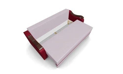Canapea Extensibila Sally Mini, Violet/Rosu