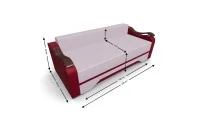 Canapea Extensibila Sally Mini, Violet/Rosu 4