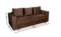 Canapea Extensibilă Vegas Bonell Mini, Maro 2